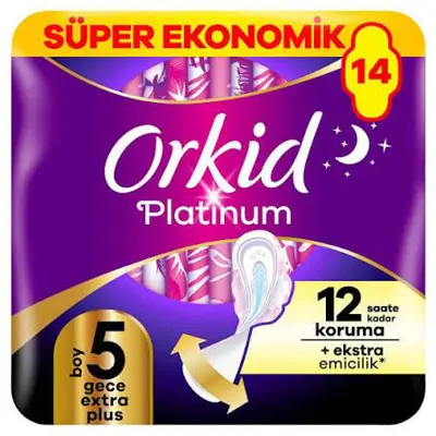 Orkid Platinum Gece Extra Plus 14Lü